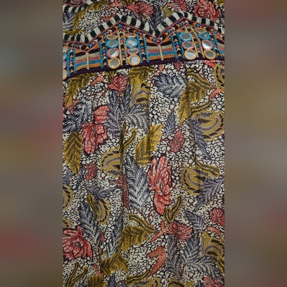 VERB By Pallavi Singhee Follow Multi Color Viscose Georgette PrintedTunic.Size M - Picture 12 of 16